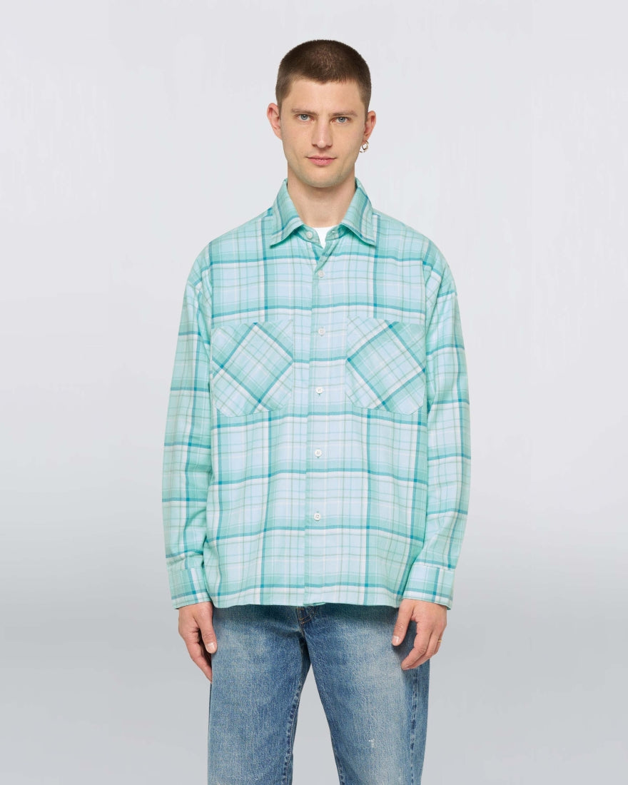 ACE SHIRT LS  Holiday Check Flannel Overshirt