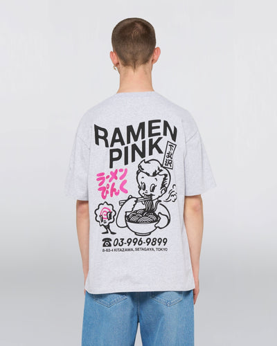 EDWIN Ramen Pink T-Shirt – Single Jersey 160 g – White