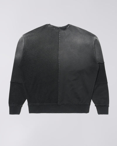 BLUFF SWEAT- BLACK DISTRESSED WASH