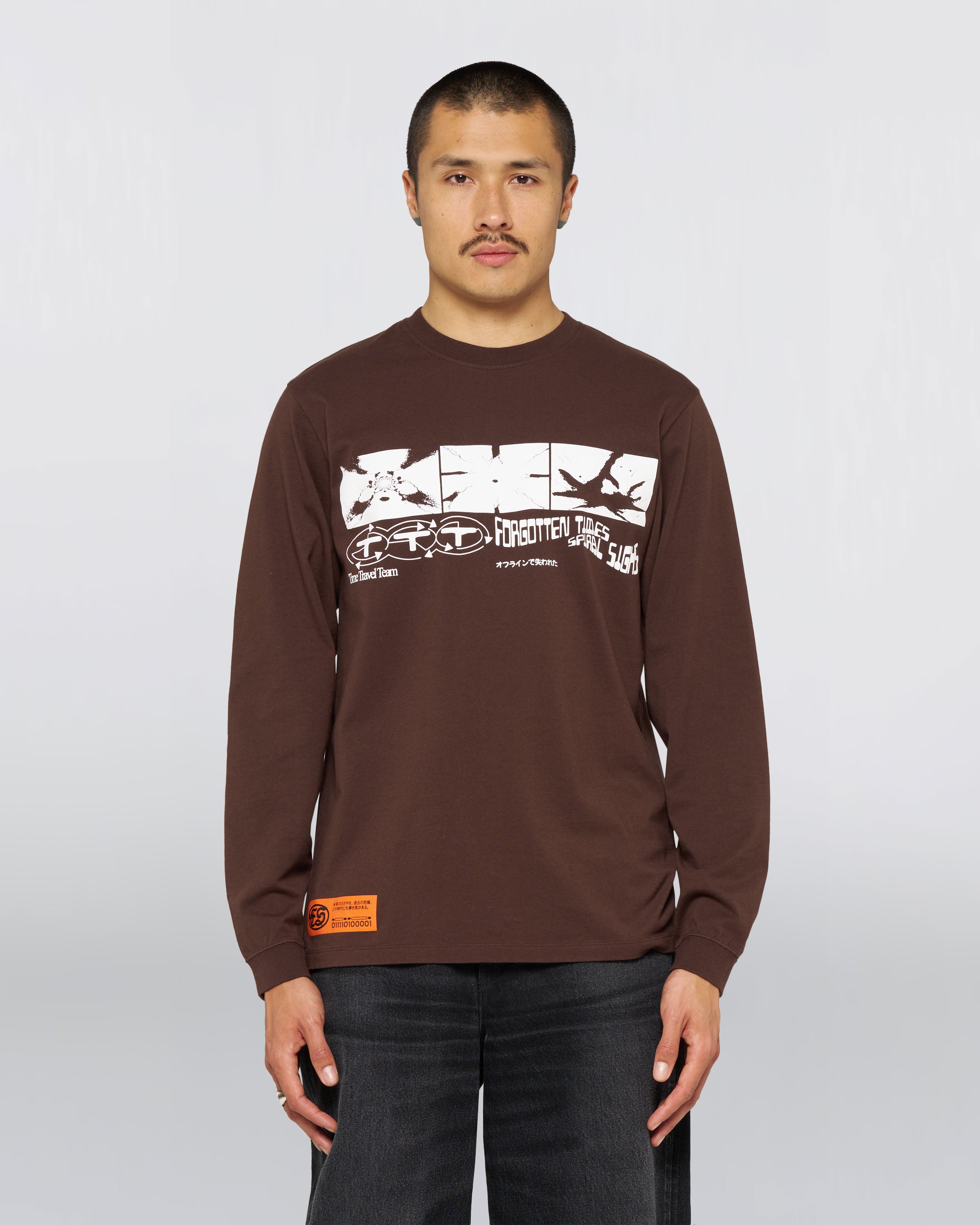 ALWAYS LATE T-SHIRT LS – COFFEE BEAN