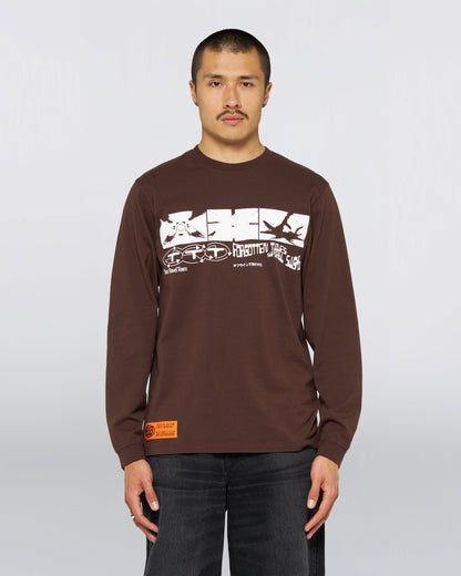 ALWAYS LATE T-SHIRT LS – COFFEE BEAN