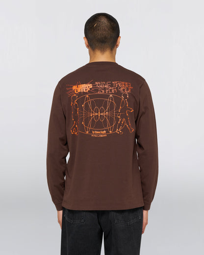 ALWAYS LATE T-SHIRT LS – COFFEE BEAN