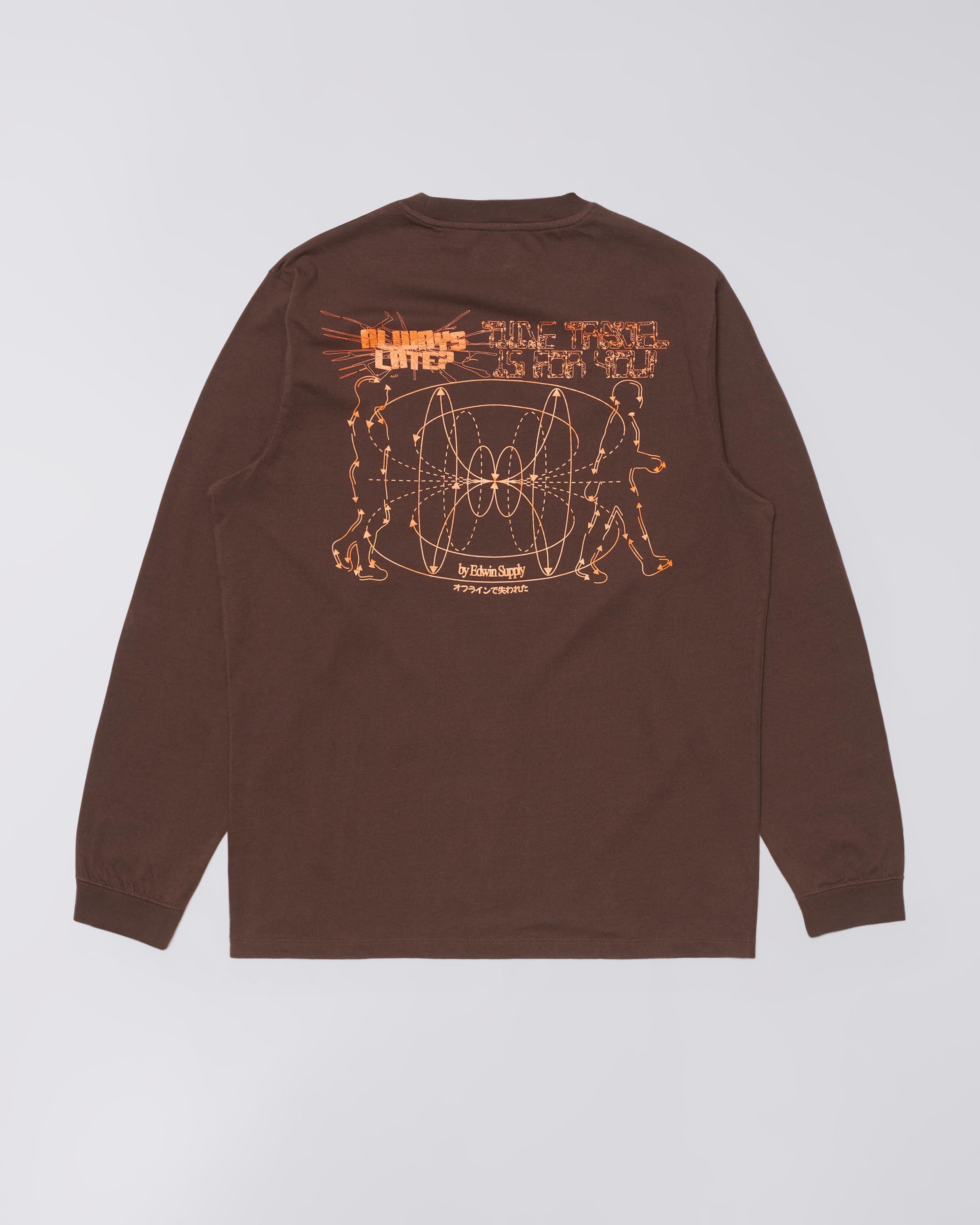 ALWAYS LATE T-SHIRT LS – COFFEE BEAN